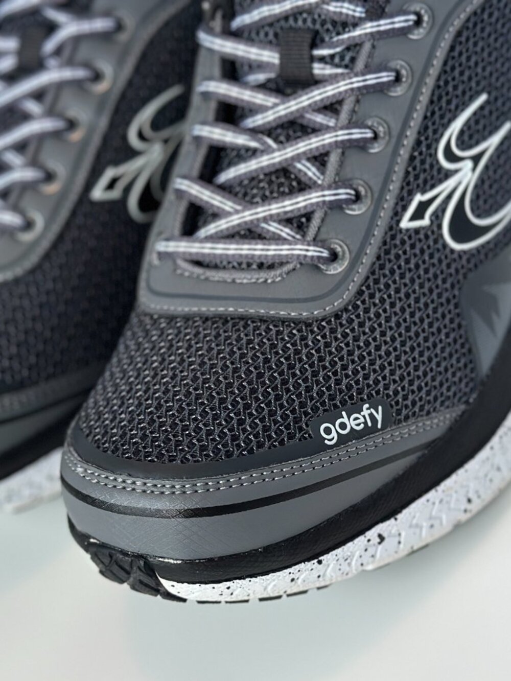Gravity Defyer G-Defy Mighty Walk Black Gray VersaShock Shoes 10.5 - Picture 11 of 13